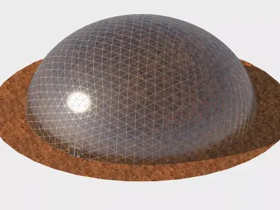 Geodesic dome 3D model