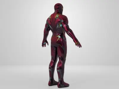Iron Man Mk 50 character Low-poly 3D model Low-poly 3D model