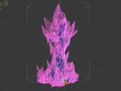 Battlestar - Icefield - Frosty Tower 01 3D model
