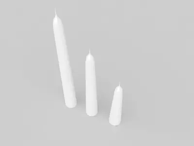 Candle Stick Set 3D model