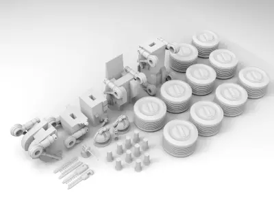 Star Wars Clone Turbo Tank HAVw A6 Juggernaut 3D print model