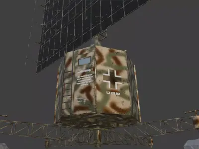 Freya german radar Wald camo 3D model