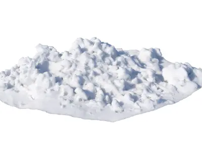 Ultra realistic a Pile of snow 2021 Low-poly 3D model