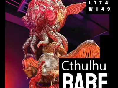 Cthulhu Babe - Lovecraftian Monster Girl Statue STL 3D print model