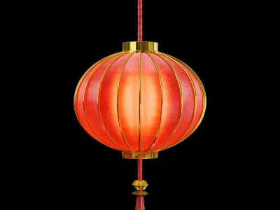 Paper lantern 3D modeling 3D model