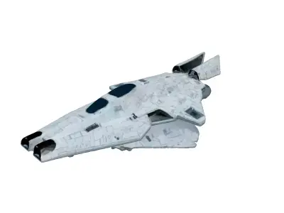 SciFi Starship Explorer MKI Low-poly 3D model