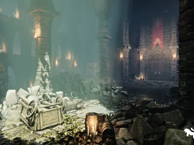 Mystic Dungeon Environment Low-poly 3D model