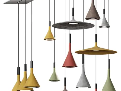 Aplomb Concrete Pendant Light 3D model