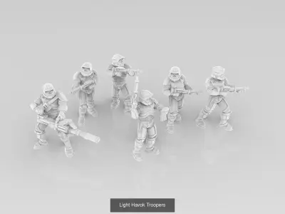 Old Light Republic Army 3D Model Pack