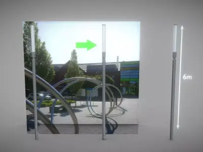 Street Light -10- High-Poly Version 3D model