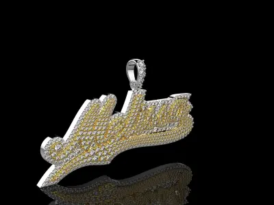 Melissa milwaukee hornets diamond pendant 3D print model
