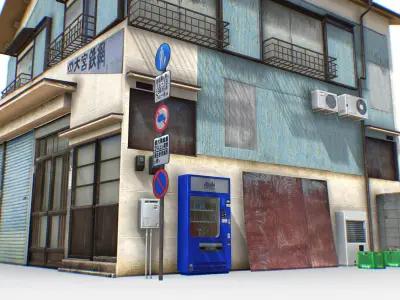 Tokyo House 005 Low-poly 3D model