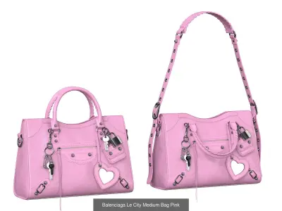 Balenciaga Le City Medium Bag 3D Model Pack