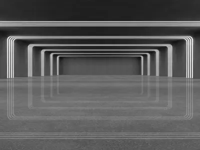 Large Modern Warehouse 3D model