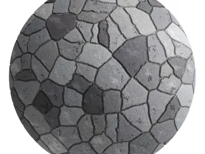 Ston Wall Material 5- By 3 color Pbr By Sbsar 4k Texture