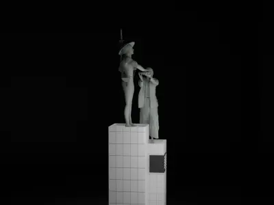 Heroes Monument Tugu Tani 3D model