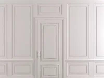 Decor Molding for Walls Doors 02 3D model