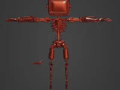 Cyberpunk Robot 3D model