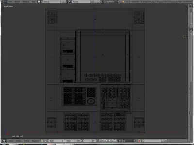 Terminal Computer Interface Module Sci Fi Prop Electronic 4k Tex Low-poly 3D model