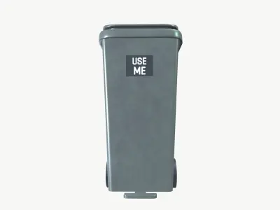 Trash bin 3D model