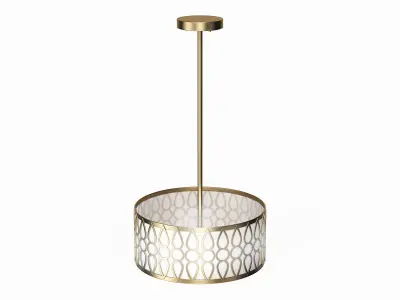 Aaru Fabric Semi Flush Mount MK3P 3D model