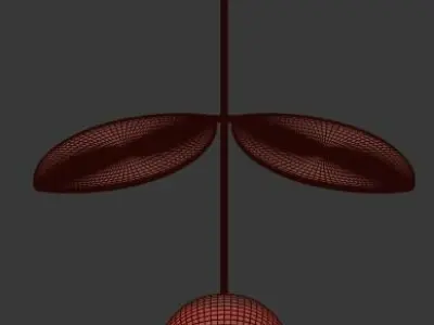 Areti Plant Pendant 3D model