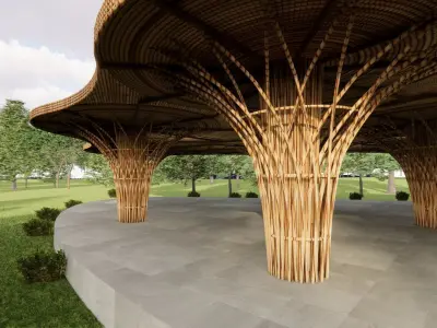 Bamboo Architecture 3D model
