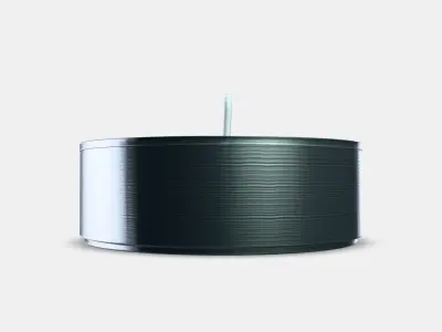 GLIMMA Unscented candle in metal cup Low-poly 3D model