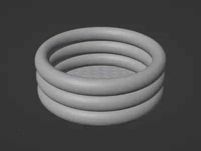 Inflatable pool outdoor 1 3D model