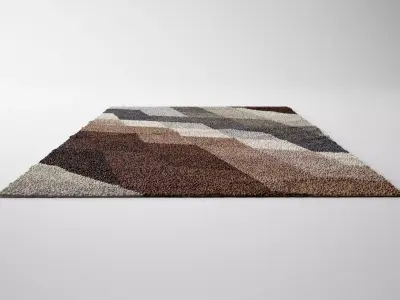 French Carpet - Rug Low-poly 3D model