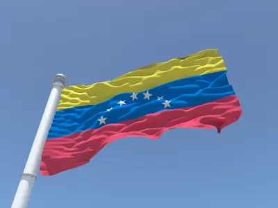 Venezuela flag 3D model