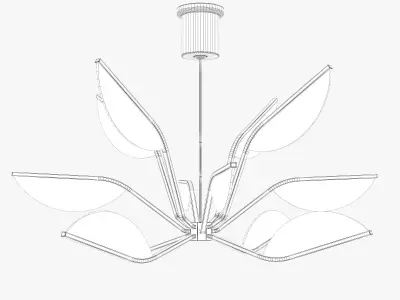Tech lighting belterra 38 chandelier 3D model