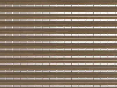 Silver Corrugated Metal Grill PBR Seamless Texture