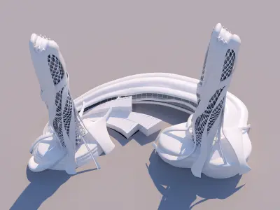 0082 - Organic Skyscraper 3D model