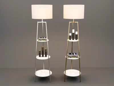 Snowhill 59 Column Floor Lamp 3D model