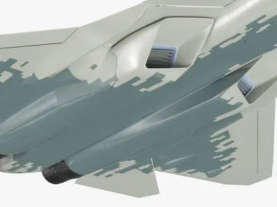  Su 57 Aircraft Fifth Gen Fighter in Flight Simplified 