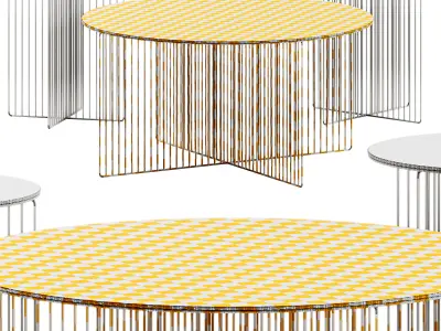 Accursio Round Coffee Table by La Cividina 3D model