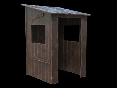 shack wooden 3D model