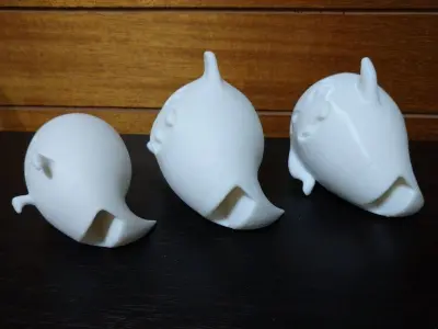 Lamp cover ghosts 3D print model