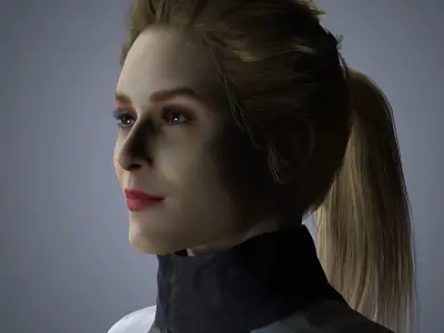 Evan Rachel Character Low-poly 3D model