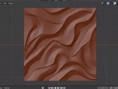 Modern Wave Relief Panel Wall Decor Set STL Mural CNC 367 3D model