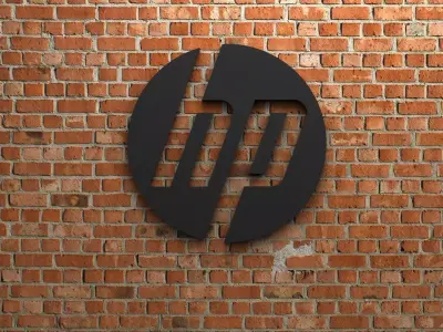 HP Logo 3D print model