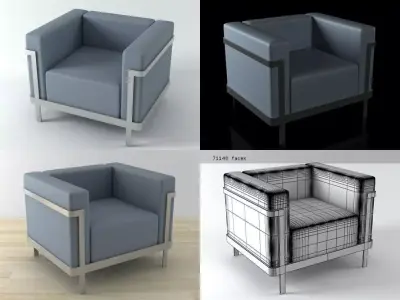 M1 Armchair Free 3D model