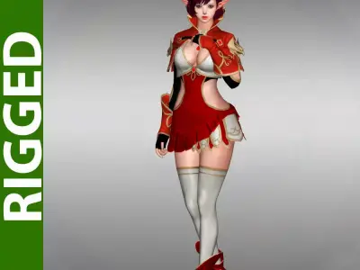 Eleonore 3D Rigged Model 3D model