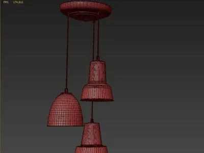 Hanging Lamp Pinka Romatti 3D model