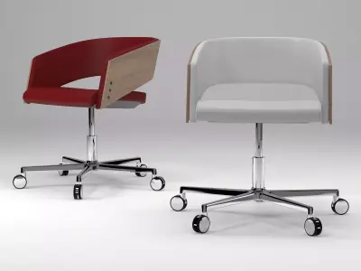 M - person office chair 3D model