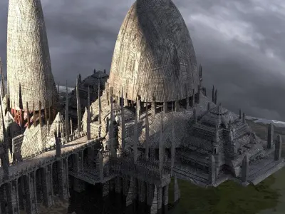 Darth Plagueis Sith compound facities 3D model