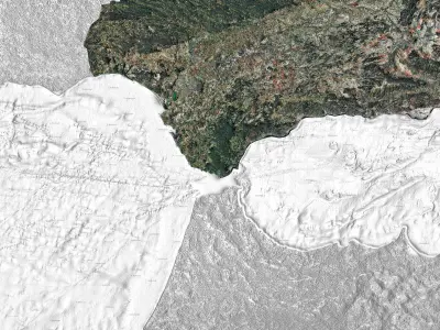 Spain Map 3D Concept 3D model