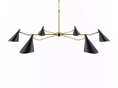 Currey and Company - Library Chandelier 3D model