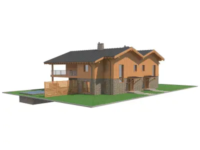 Chalet House 5 3D model